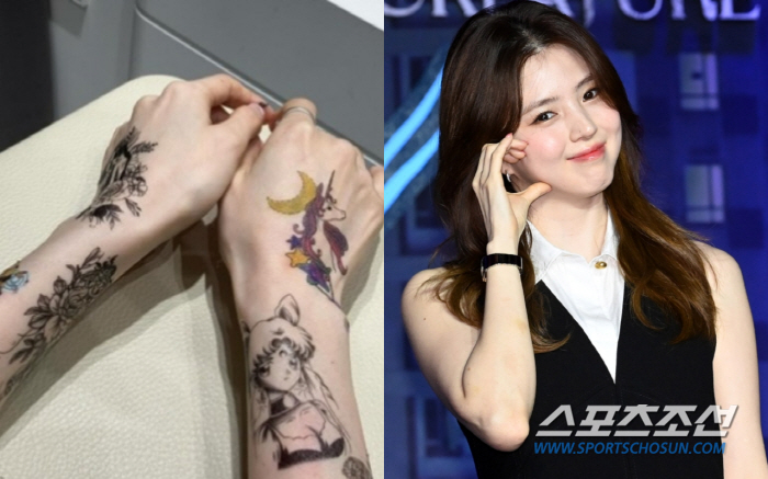 [SCin스타] 이럴 거면 2000만원 들여 왜 지웠나…한소희, 양팔 가…