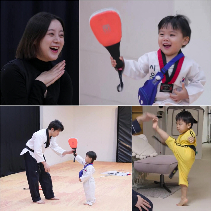 원걸 우혜림, 리틀 ♥신민철 낳았네…생후 33개월에 발차기 송판 격파도 …