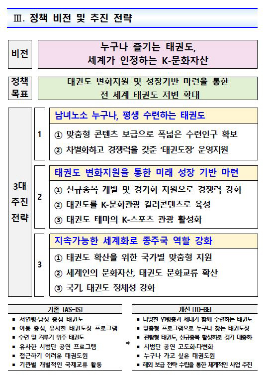 "전세계 남녀노소 누구나 즐기는 K-문화자산" 문체부,태권도 4차 진흥기…