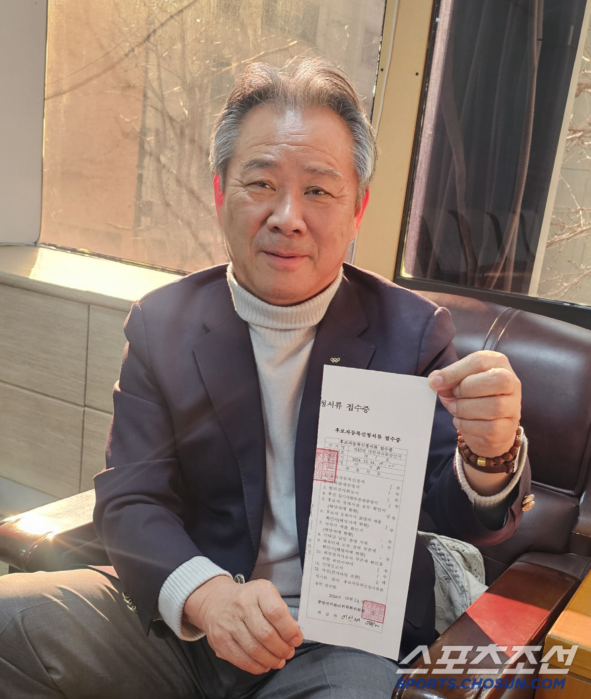'3연임 도전'이기흥 후보"난 무소유,사리사욕 없어...국가스포츠委 설립…