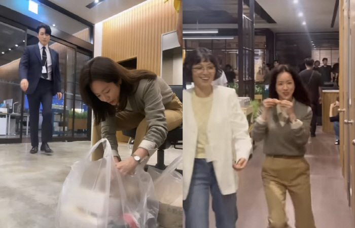 한지민, 이준혁이 막아도 소용없어...치킨 들고 줄행랑 "자연스러웠다"
