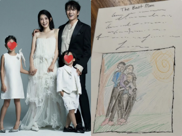 '지성♥' 이보영, 두 남매 생일 편지에 감동 "엄마 배에서 태어나게 해…