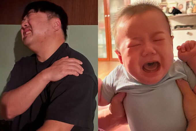 이은형♥강재준, 긴급육아 S0S "子, 열나고 비명 지르며 울어"