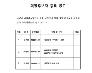 대한레슬링협회장 선거에 기업인 3명 도전장