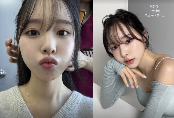'박성광♥' 이솔이, 작정하고 꾸미니 여배우 뺨치네..오밀조밀 청순美