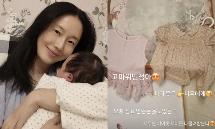 '44세 득녀' 이정현, 이민정에 귀한 출산선물 받았다 "딸 옷 물려받아…