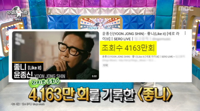 윤종신 "저작권료 1위='본능적으로'...노래방서 남자들이 女 앞에 두고…