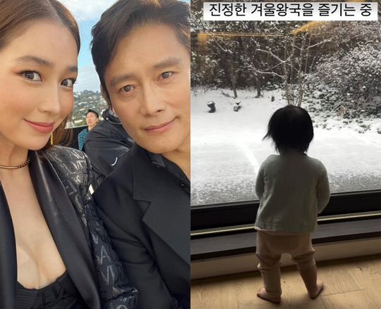 이민정♥이병헌 딸, 겨울왕국에 '실룩 엉덩이춤'..빵 터진 엄마