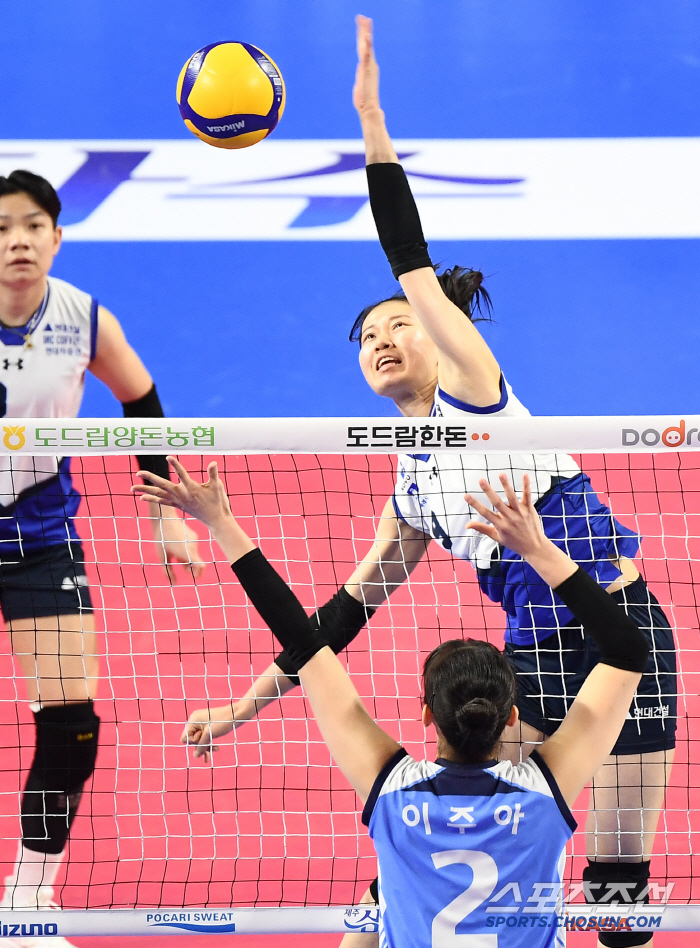 '양효진 푹 쉬어!' 현대건설, IBK 3대1 제압…역전 1위 포기 안 …