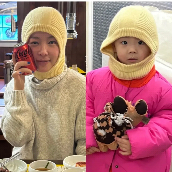 황정음, '붕어빵' 子와 미모 대결서 참패..."내 예쁨 다가져갔냐"