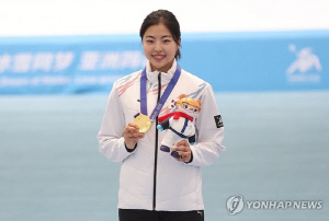 [아시안게임] 이나현, 김민선 제치고 빙속 여자 100ｍ 금메달(종합)