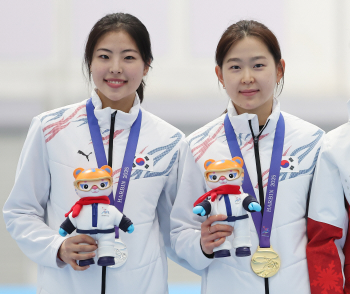 '역시 신 빙속여제!'金민선,女500m 금메달! 이나현 銀 '이틀연속 동…