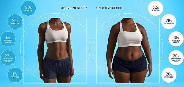 7시간 미만 자면 복부 비만에 칙칙한 피부…AI 영상 '끔찍'