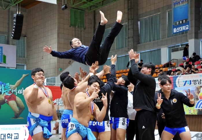 동아대, 2025 삼척 정월대보름제 전국대학장사씨름대회 단체전 우승