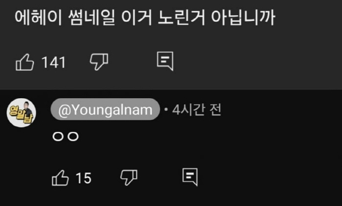 "불법 촬영 아니냐" 119만 유튜버 영알남, 승무원 가슴 부각 섬네일 …