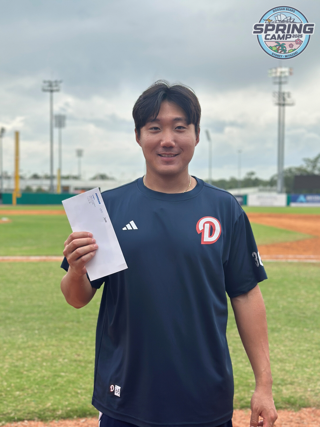'롯데 이적생' 두산 추재현, 스프링캠프 깜짝 MVP! 청백전 5할 불방…