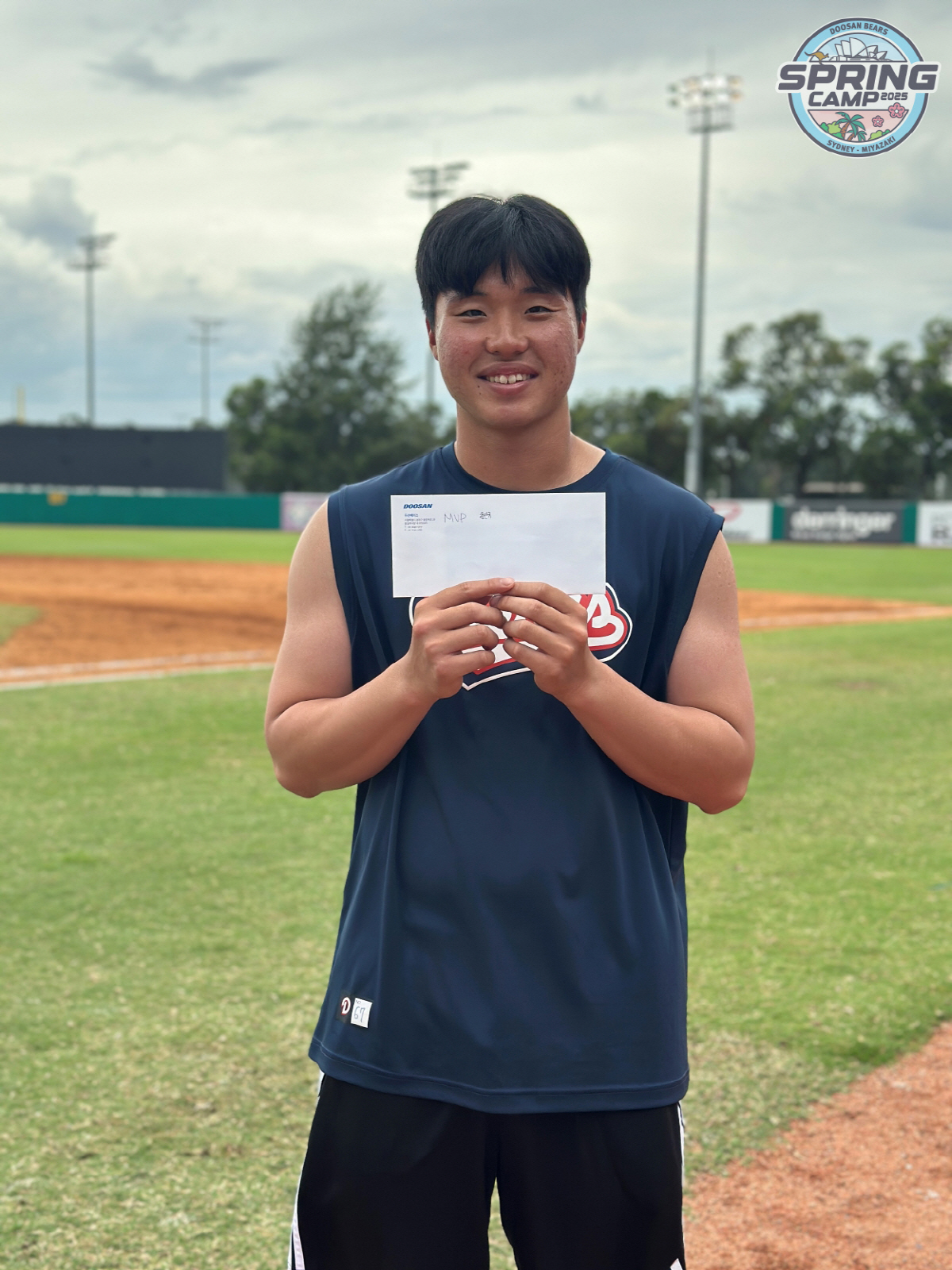 '롯데 이적생' 두산 추재현, 스프링캠프 깜짝 MVP! 청백전 5할 불방…