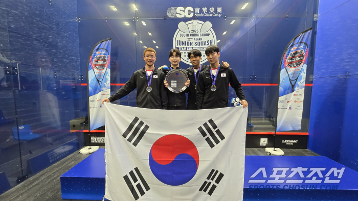 "LA2028을 부탁해" 韓스쿼시,亞청소년선수권 단체전 사상 첫우승 쾌거…