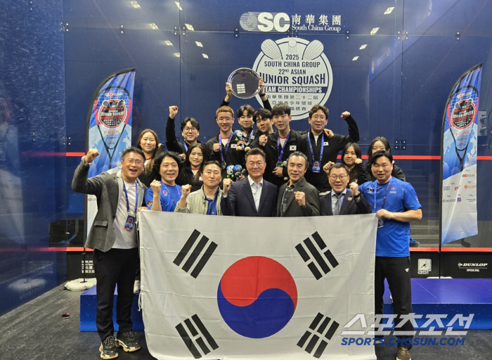"LA2028을 부탁해" 韓스쿼시,亞청소년선수권 단체전 사상 첫우승 쾌거…