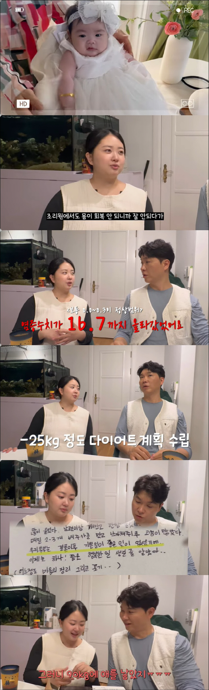 '박수홍♥' 김다예, 출산 후 건강 악화 어쩌나 "일주일간 입원, 결혼 …