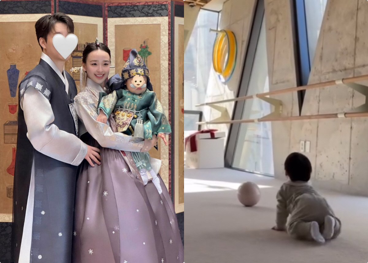 ‘금융맨♥’ 손연재 子, 금수저 DNA 물려받았네..엄마 똑닮은 운동신경…