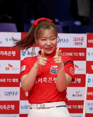 '김예은 2승' 웰컴, NH 잡고 프로당구 팀리그 준PO 진출