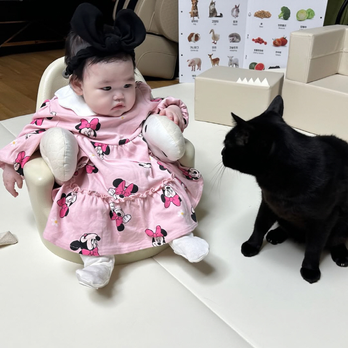 박수홍, 자식농사 대박났다...4개월 딸, 짙은 쌍꺼풀 자랑 "미모 갱신…