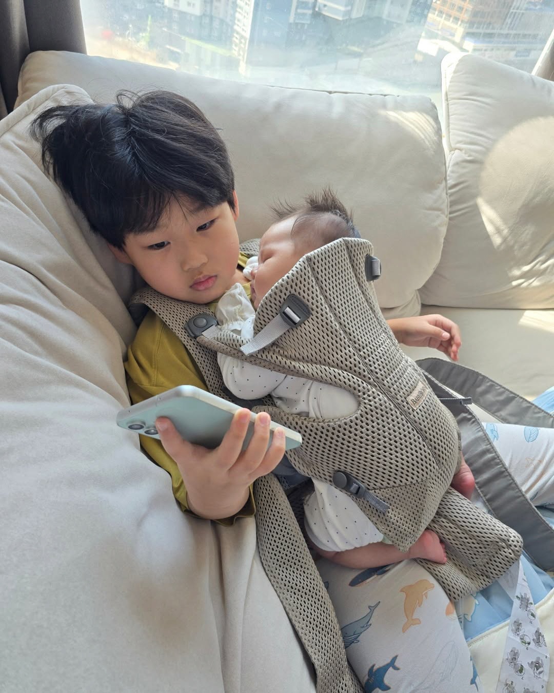 '오형제맘' 정주리, 육아 메이트 덕에 여섯째 생길라..."도원이가 피곤…