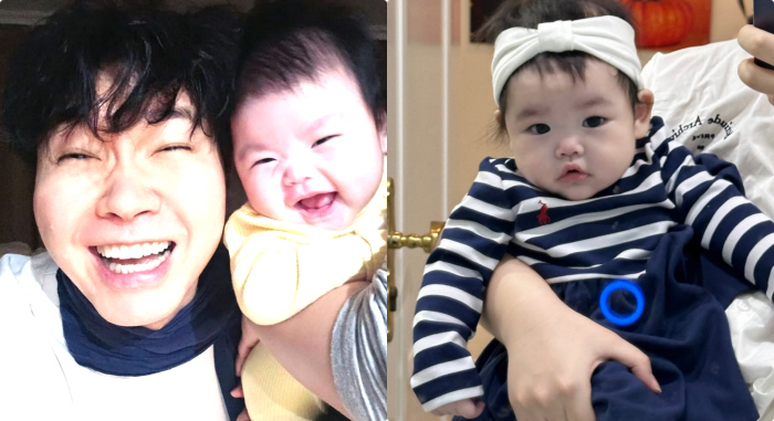 박수홍, '70억家'서 4개월 딸 자랑..그린 듯한 짙은 눈썹+똘망 눈매…