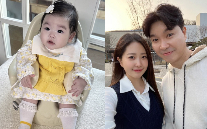 박수홍 4개월 딸, 母 ♥김다예 닮은 큰 눈망울 자랑..."너무 예뻐" …