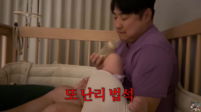 '이은형♥' 강재준, 200일 子 육아 중 어깨 작살 어쩌나...子와 비…