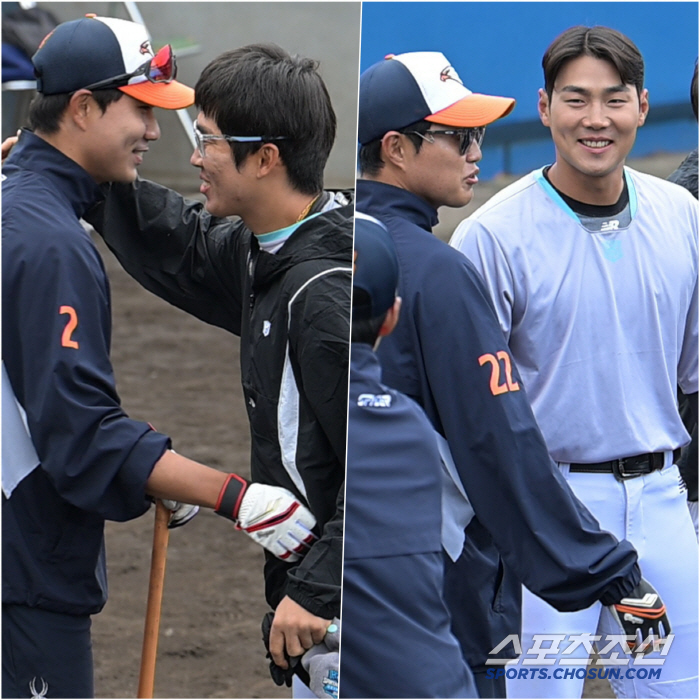 유니폼 바뀐 KT 허경민과 한화 심우준의 뜨거운 포옹, 친정팀 만난 장진…