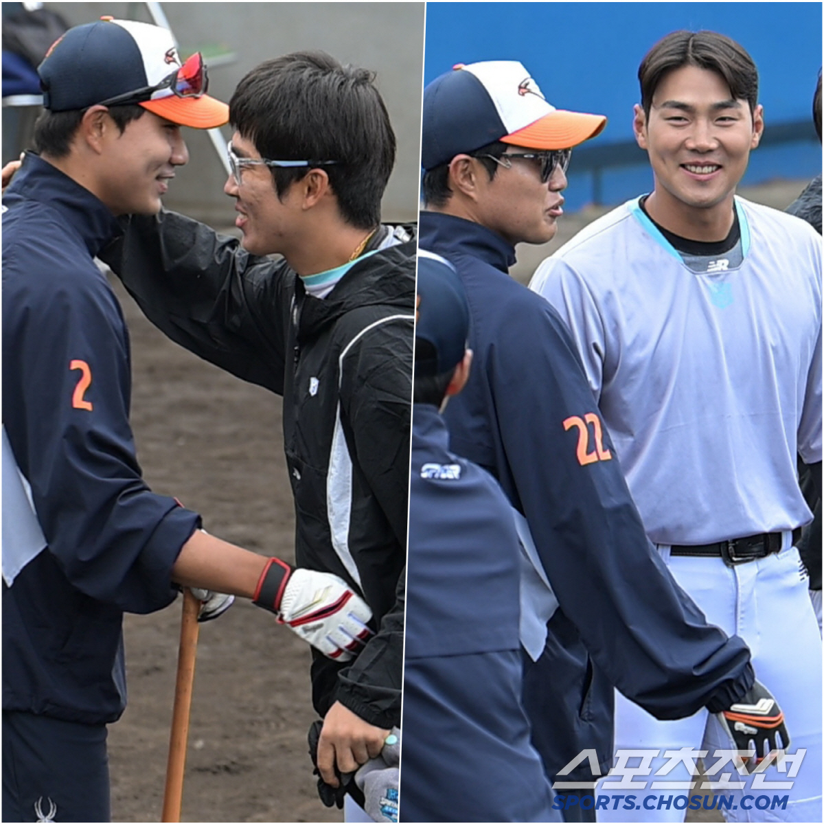 유니폼 바뀐 KT 허경민과 한화 심우준의 뜨거운 포옹, 친정팀 만난 장진…