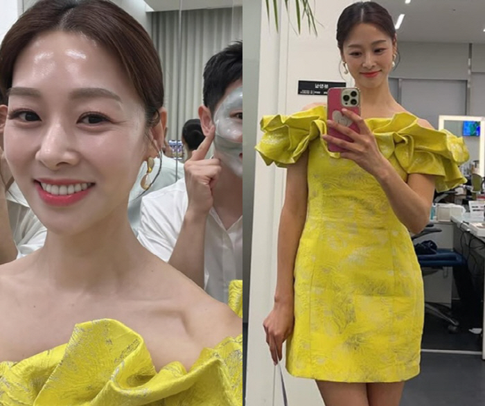 강경준 품은 장신영, 쇼호스트 변신 성공..미모+몸매 자신감