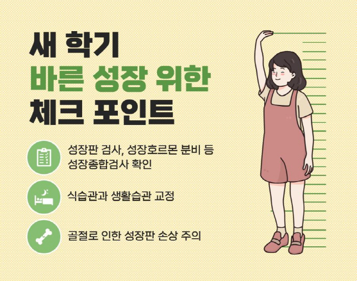 새 학기 우리 아이 키는? 힘찬병원 "저학년일수록 성장 검사 체크"