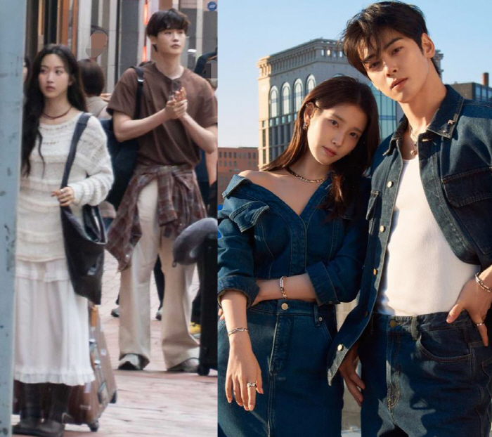 아이유♥이종석, 차은우·문가영과 같은 날 다정 투샷 "3년차 커플, 본업…