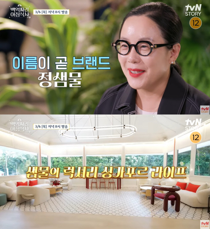 정샘물, 싱가포르 초호화 대저택..집안에 엘베·대형 수영장 '연 매출 1…