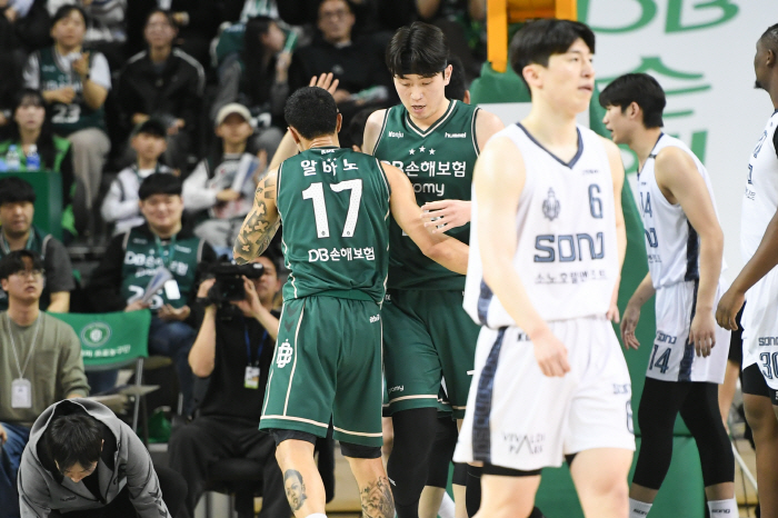 '켐바오가 또 끝냈다' 소노, DB와 연장혈투 끝에 2연승…가스공사, 삼성 잡고 연패 탈출