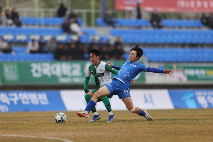 [대학축구]'한승용 극장 헤더골' 건국대, 연장 끝 중앙대 3-1로 잡고…