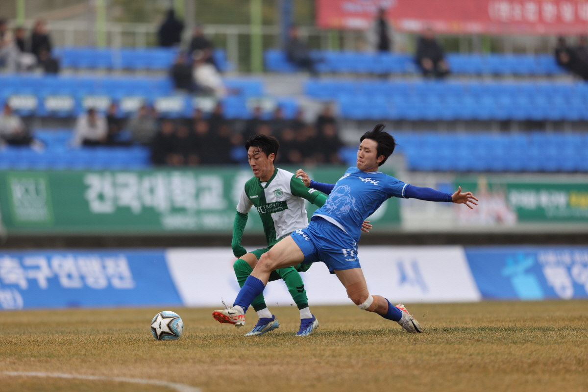 [대학축구]'한승용 극장 헤더골' 건국대, 연장 끝 중앙대 3-1로 잡고…