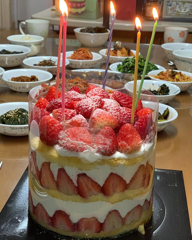 '활동중단' 박미선, ♥이봉원 선물에 화려해진 생일상 공개 "감동"