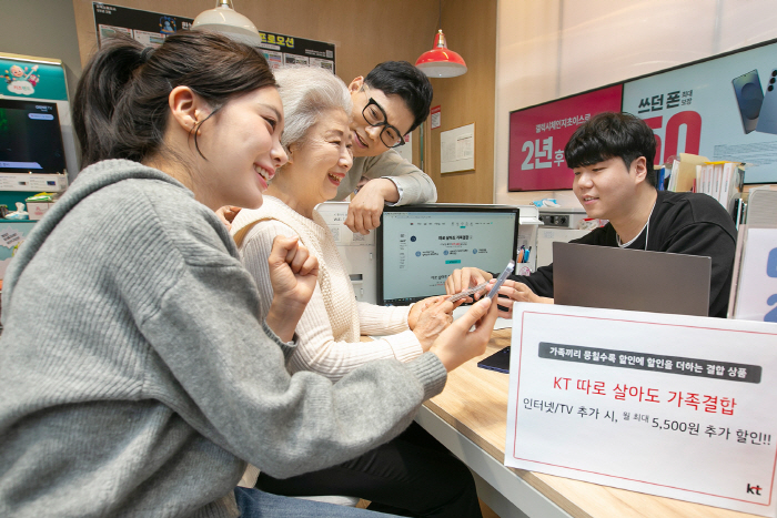 KT, 가구 변화 주목 '따로 살아도 가족결합' 선보여