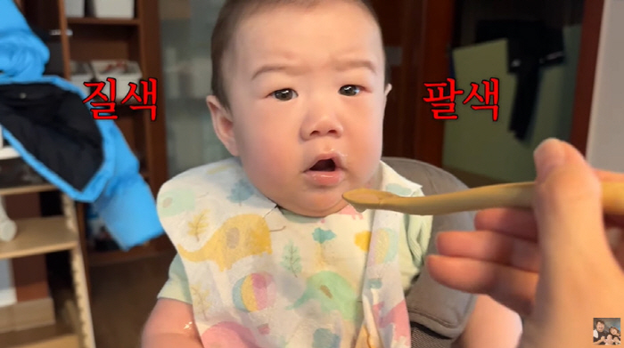 강재준♥이은형 子, 엄마표 이유식에 질색팔색..."안 넘기고 뱉어도 돼"…