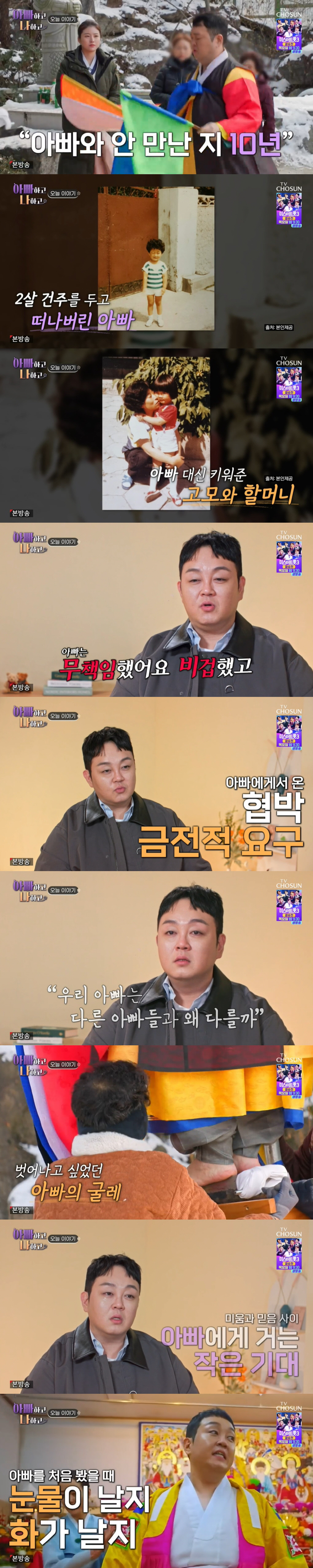 '순돌이' 이건주 "2살 때 날 버린 아빠, 협박·금적전 요구...비겁하…