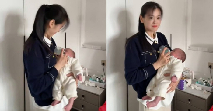 39세 '젊은' 할머니, 손자 안고 '흐뭇'…"요정 같은 시어머니"