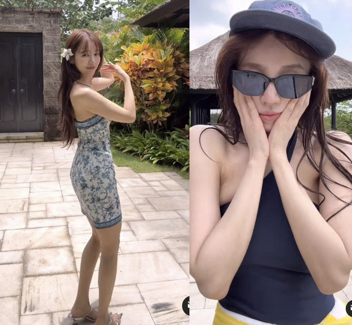 '169cm' 윤은혜, 데뷔 후 최저 45kg 수영복 몸매..청순+섹시美