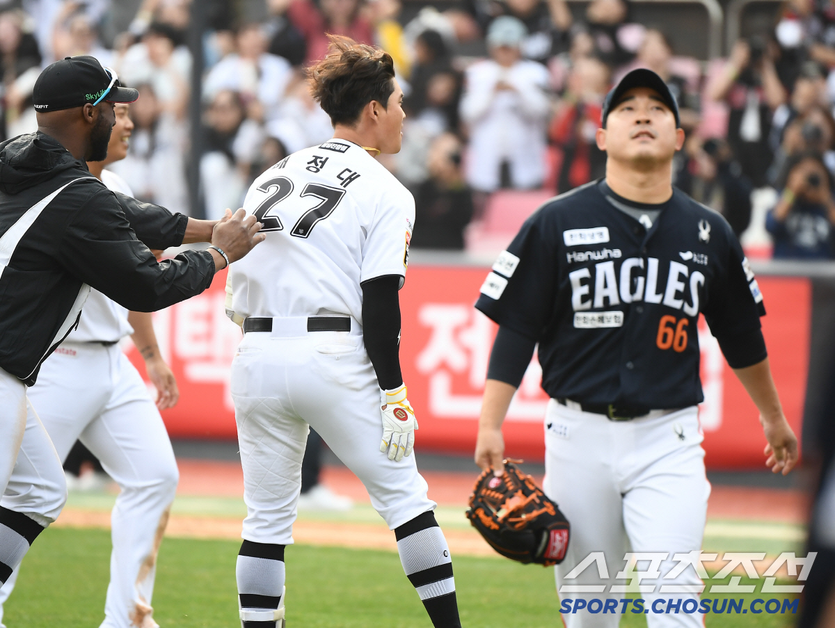 "끝내기 안타라 확신했다. 그런데 갑자기 심우준이..." 한화 울린 '극…
