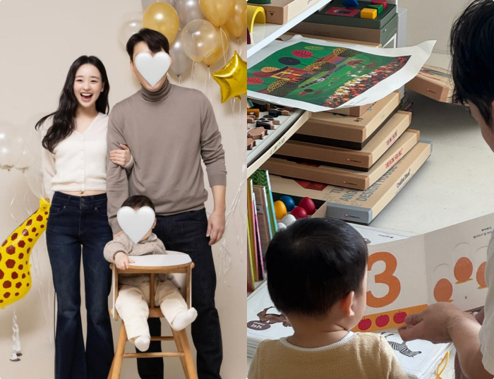 손연재, ♥금융맨+돌쟁이 子 투샷 공개..72억 신혼집서 책 읽어주는 다정함