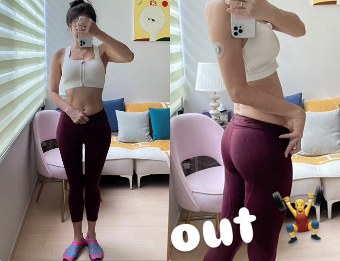 윤현숙, 당뇨로 38kg까지 빠졌다더니..11자 복근+애플힙, 50대 안믿겨