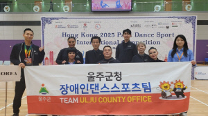 울주군청 장애인댄스스포츠팀, 홍콩 국제대회 8개 부문 입상